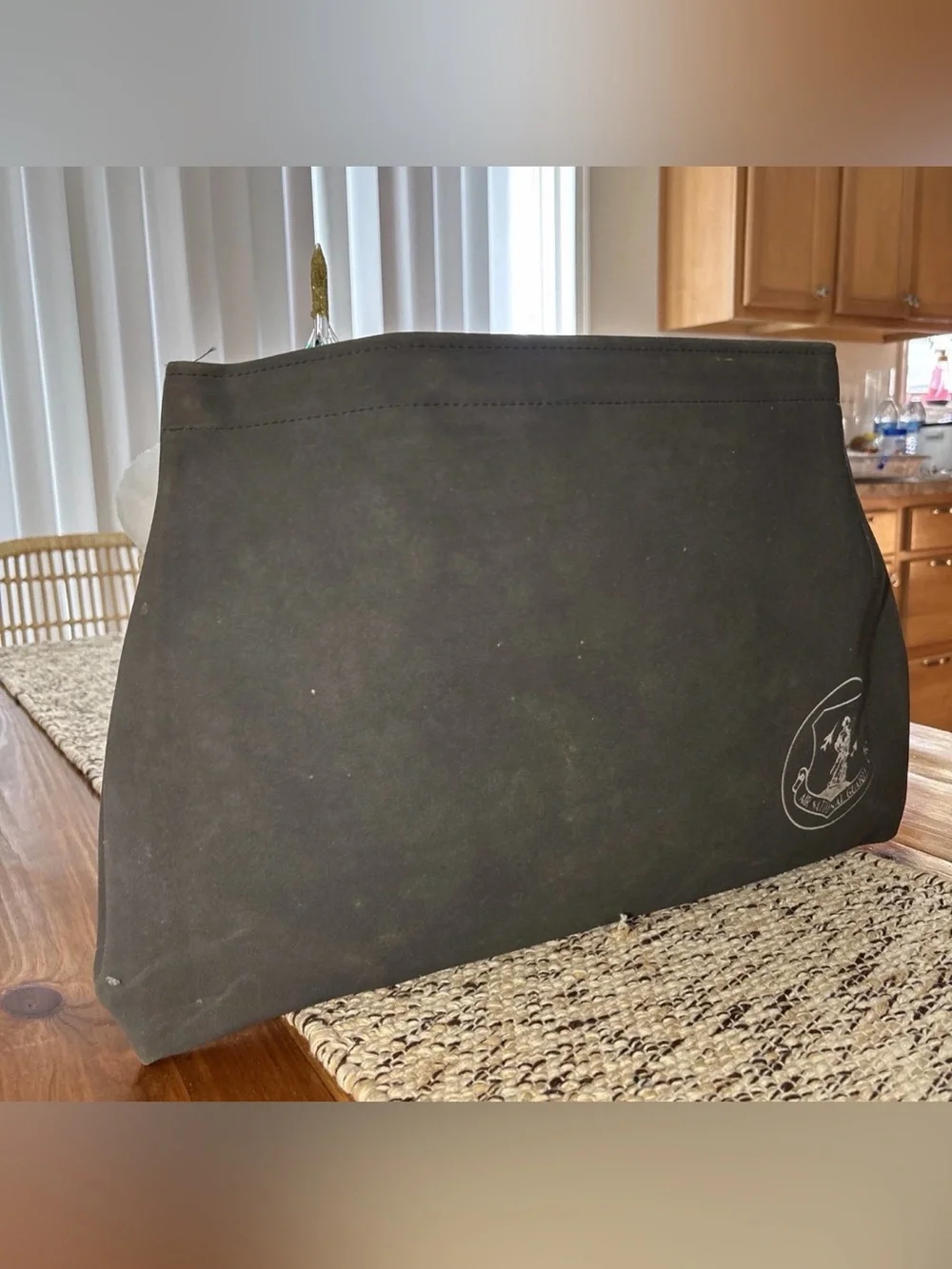 Air National Guard Vintage Black Portfolio Case